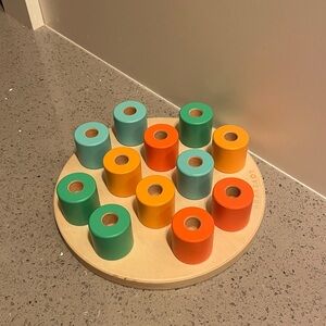 Lovevery Colorful Wooden Peg Board Puzzle